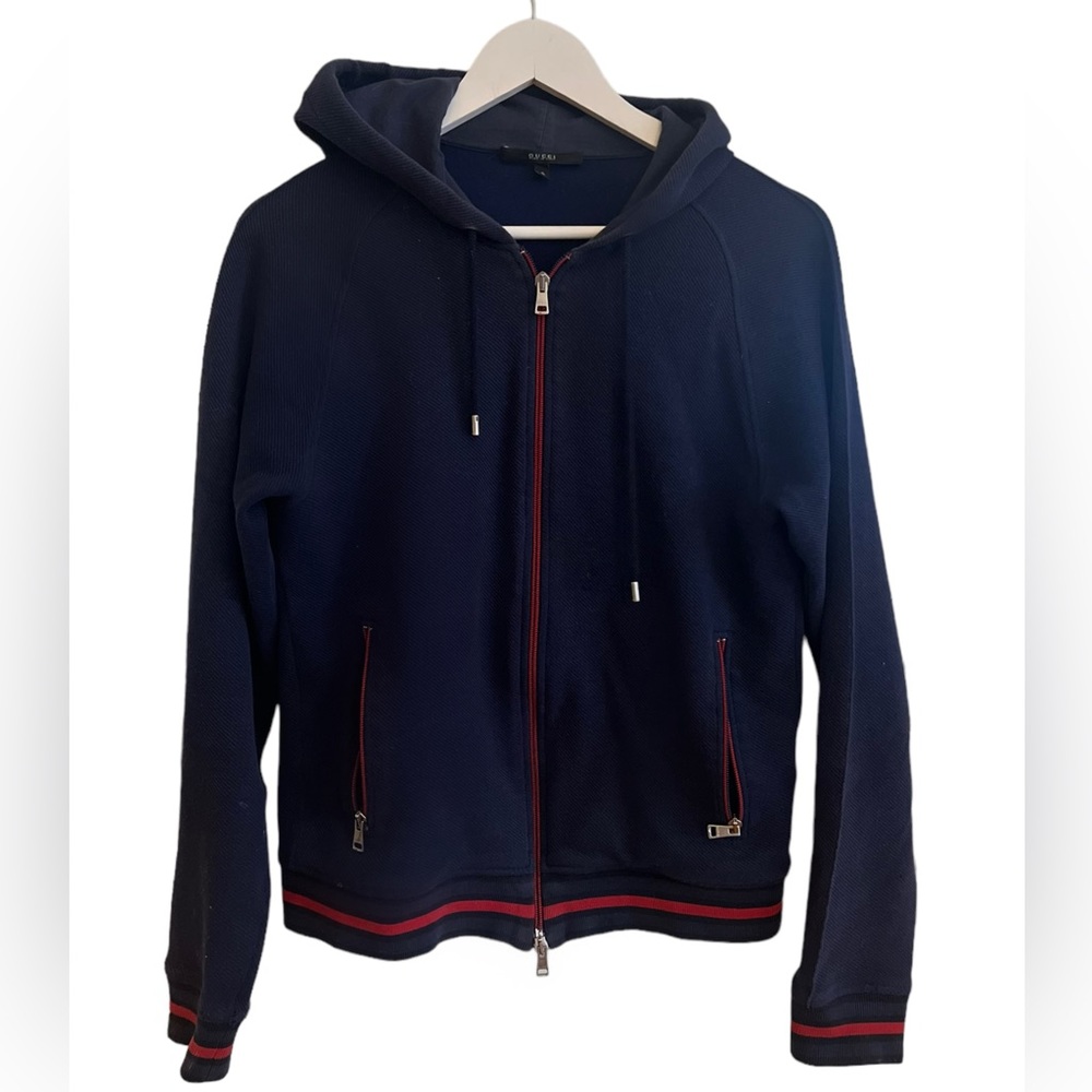 GUCCI zip up hoodie - classic sporty cool / small
